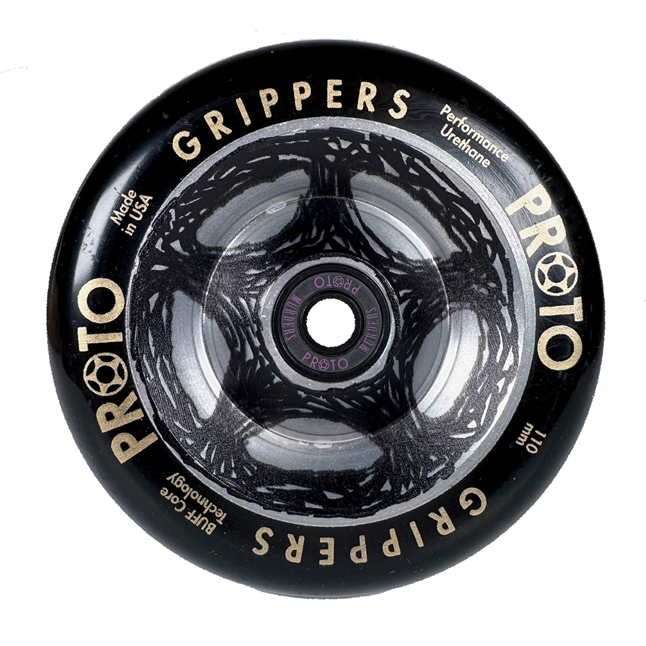 Proto Ruedas Catalyst Full Core Grippers 110mm Negra y Metal